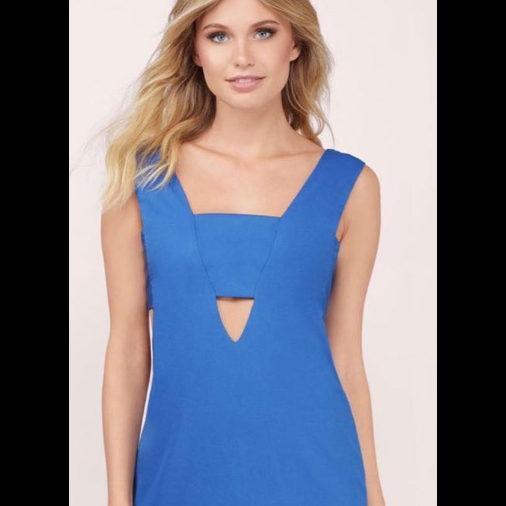 NWT Blue cut out dress